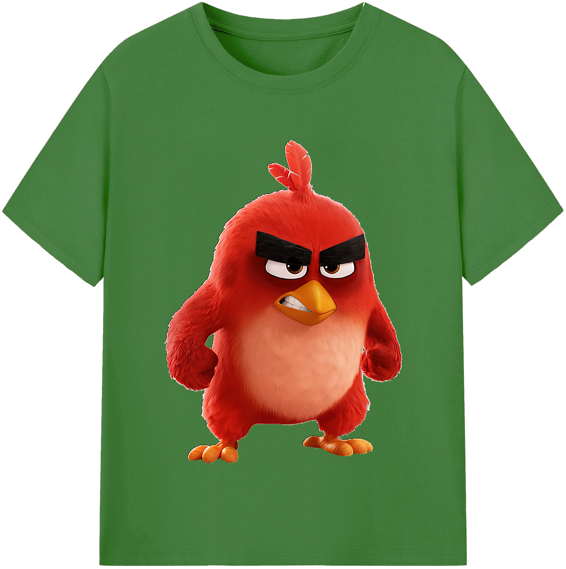 （画像用） Angry Birds アングリーバード レディースカジュアルプリントTシャツ（綿100％）